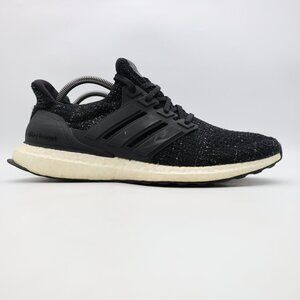 Adidas Ultra Boost 4.0 Men's Size 10.5 Black Speckle Athletic Sneakers F36153